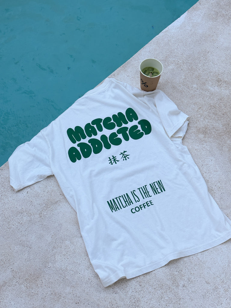 Oversized T-Shirt "Matcha Addicted"